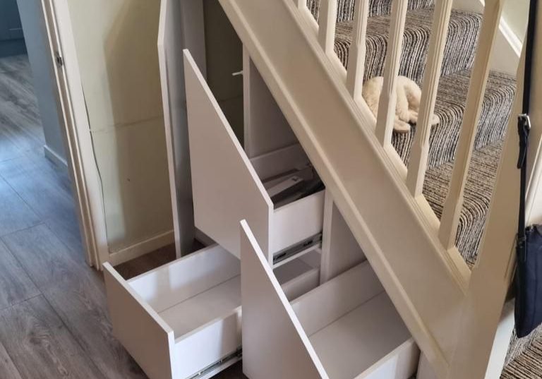 glide and slide under stairs cupboard under stairs storage